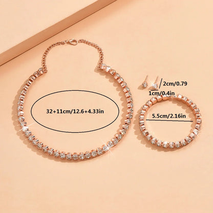 3 Piece Rhinestone Set