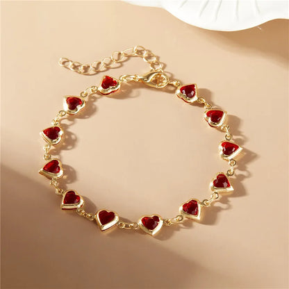 Exquisite Heart Shaped Charm Bracelet