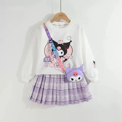 2pc Girls Preppy Clothing
