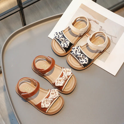 Children's Fashion Sweet Bowknot Open Toe Sandals