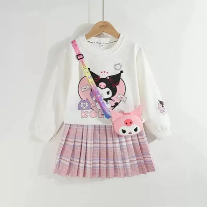 2pc Girls Preppy Clothing