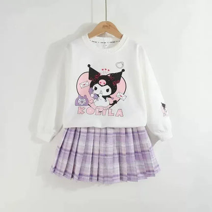 2pc Girls Preppy Clothing