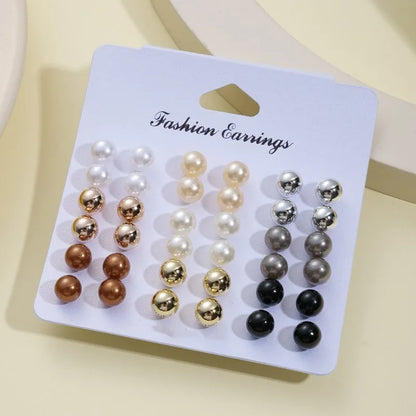 18 Pairs of Simple Earrings