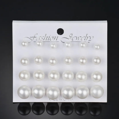 18 Pairs of Simple Earrings