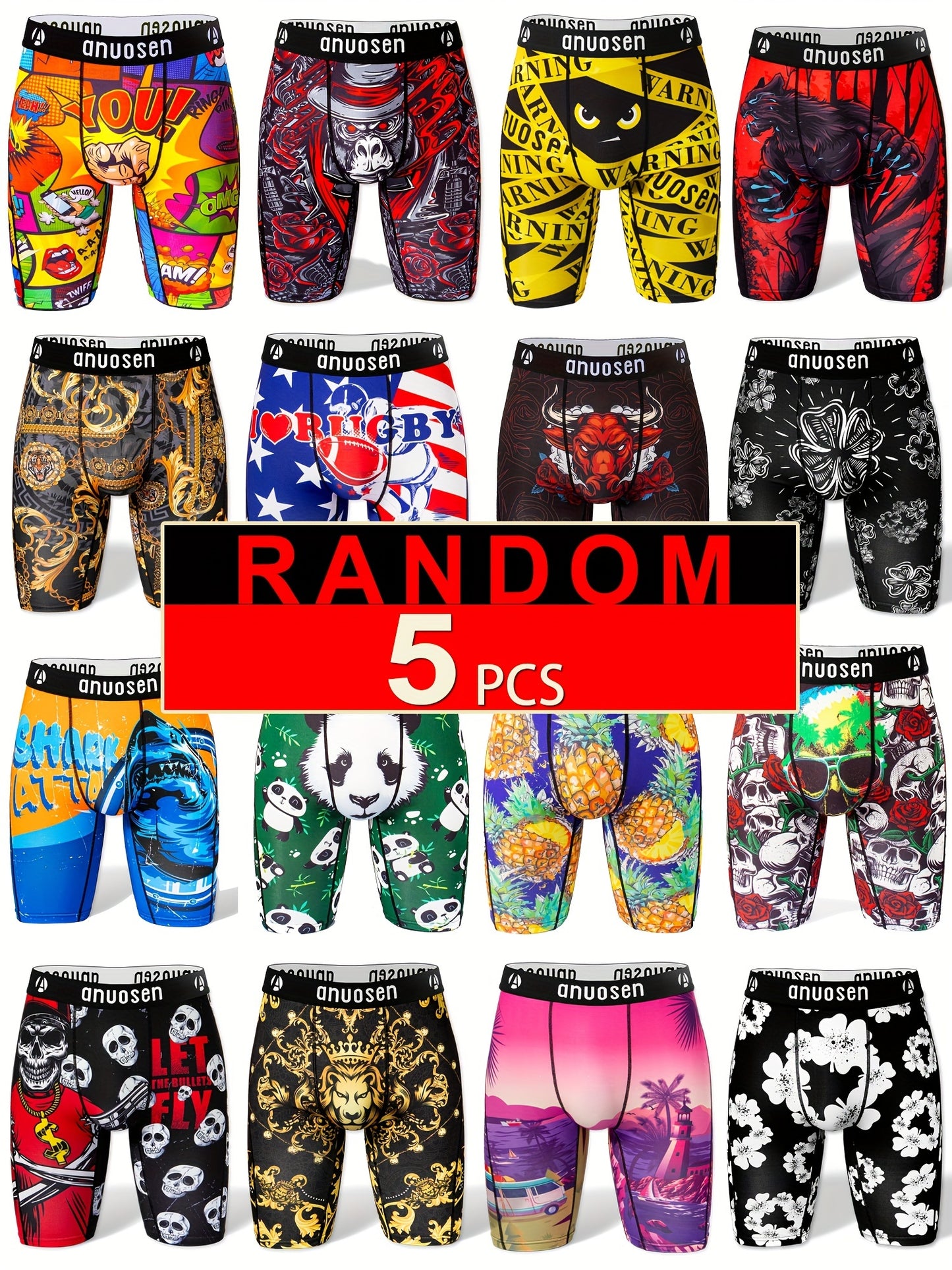 5pcs Boxer Briefs
