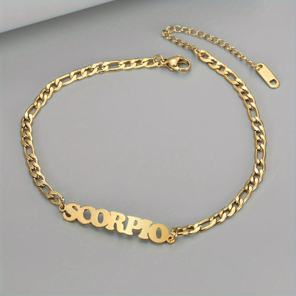 Twelve Zodiac Constellations Anklet