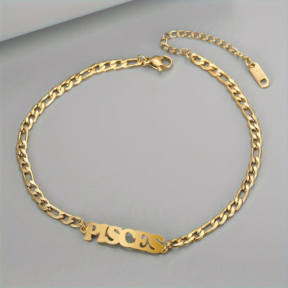 Twelve Zodiac Constellations Anklet